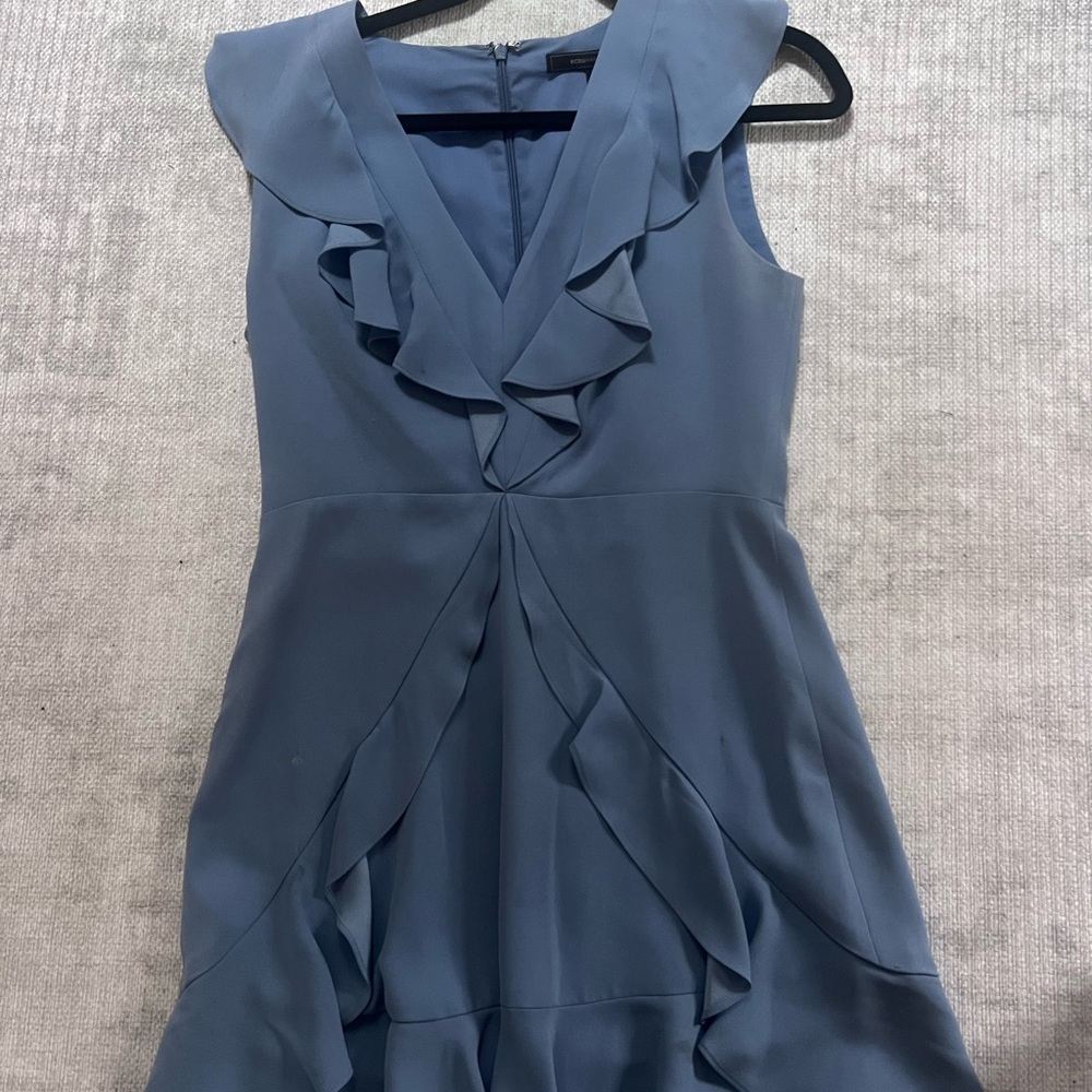 BCBG MAXZARIA light blue silk cocktail dress